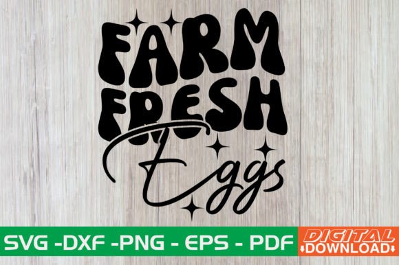 Farm Fresh Eggs Retro SVG Review