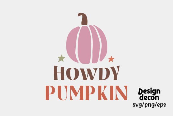 Howdy Pumpkin Fall Retro Svg Png
