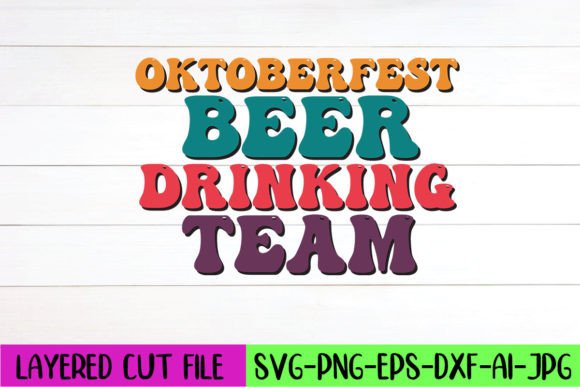 Oktoberfest Beer Drinking Team Retro SVG Review