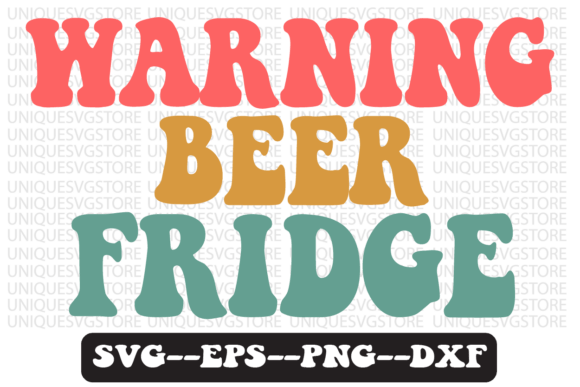 Review: Warning Beer Fridge Retro Svg Design