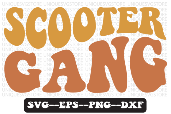 Scooter Gang Groovy Retro Svg Design Review